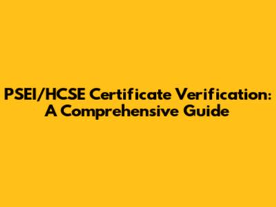 PSEI/HCSE Certificate Verification: A Comprehensive Guide