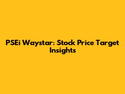 PSEi Waystar: Stock Price Target Insights