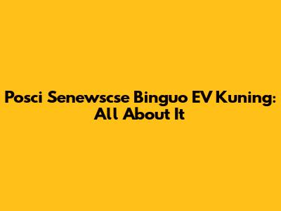 Posci Senewscse Binguo EV Kuning: All About It